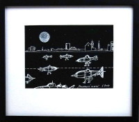 Viktor Preiss - Ponorková nemoc - originál kresba